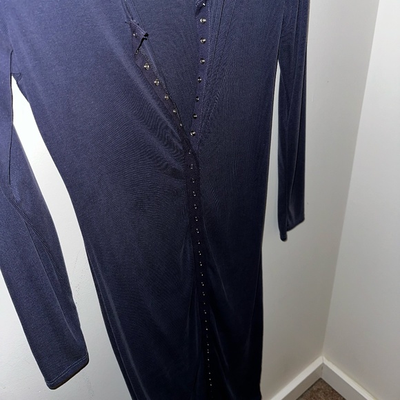 NORDSTROM BP Button Down Ribbed Dress - Blue - Picture 6 of 8